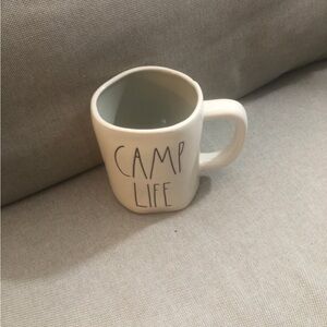 Rae Dunn White Camp Life Mug.